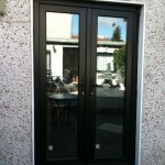 black french doors - WeFixWindowsandDoors.ie